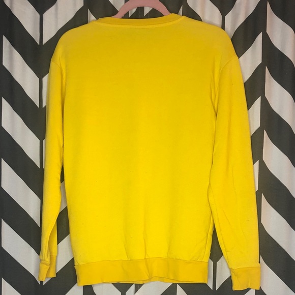 Bright Yellow Crewneck Sweater - Picture 2 of 2